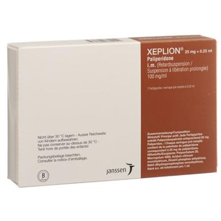Xeplion Inj Susp 25mg/0.25ml Fertspr 0.25ml - PrimeCare Global