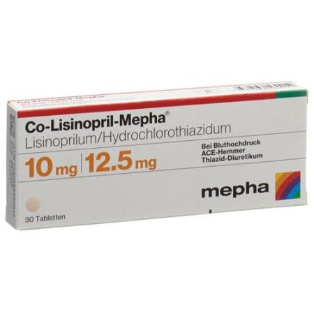 Co-Lisinopril-Mepha Tabl 10/12.5 30 pcs - PrimeCare Global
