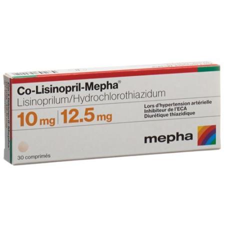 Co-Lisinopril-Mepha Tabl 10/12.5 100 pcs - PrimeCare Global