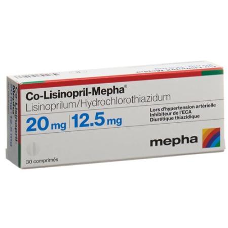 Co-Lisinopril-Mepha Tabl 20/12.5 30 pcs - PrimeCare Global