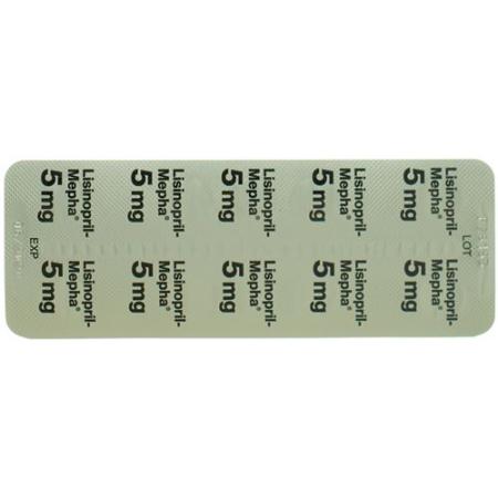 Lisinopril-Mepha Tabl 5 mg 30 pcs - PrimeCare Global