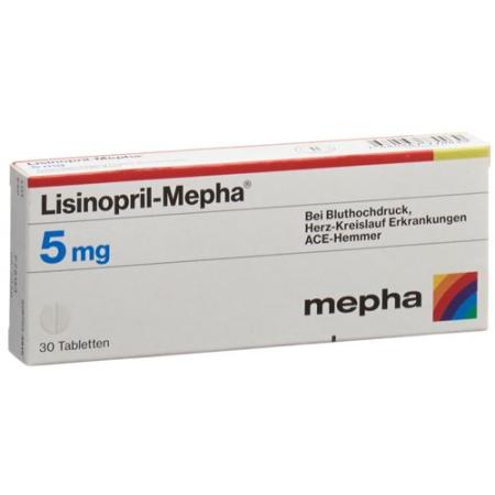 Lisinopril-Mepha Tabl 5 mg 100 pieces - PrimeCare Global