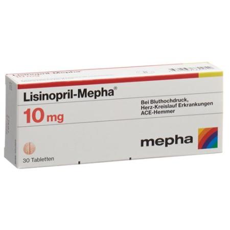 Lisinopril-Mepha Tabl 10 mg 30 pcs - PrimeCare Global