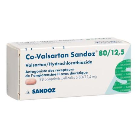 Co-Valsartan Sandoz film tablets 80/12.5 98 pcs - PrimeCare Global