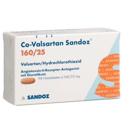 Co-valsartan Sandoz film tablets 160/25 98 pcs - PrimeCare Global
