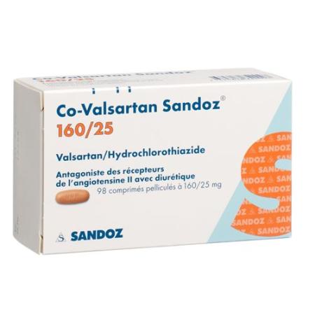Co-valsartan Sandoz film tablets 160/25 98 pcs - PrimeCare Global