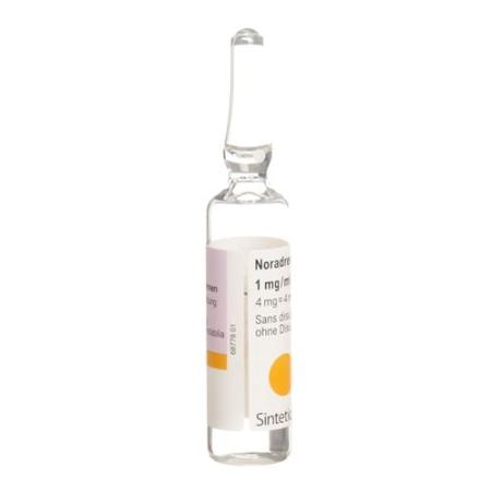 Noradrenaline Sintetica 4 mg/4ml without Disulfite 10 Amp 4 ml - PrimeCare Global