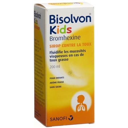 Bisolvon Kids Cough Syrup Bottle 200 ml - PrimeCare Global
