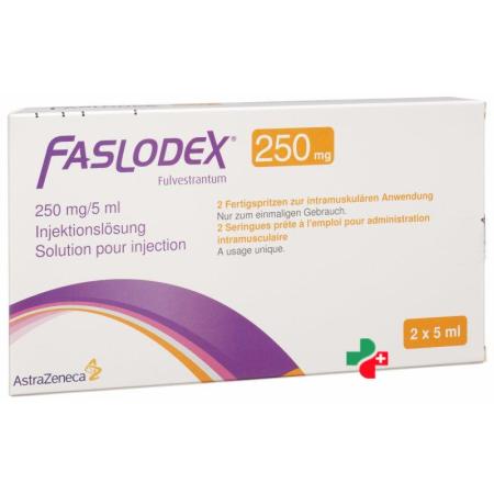 Faslodex Inj L&ouml;s 250 mg/5ml 2 Fertspr 5 ml - PrimeCare Global