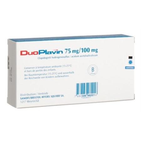 DuoPlavin Tabl 75/100 mg 28 pcs - PrimeCare Global
