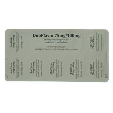 DuoPlavin Tabl 75/100 mg 84 pcs - PrimeCare Global