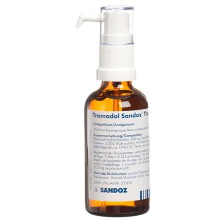 Tramadol Sandoz drops 100 mg/ml with dosing pump 50 ml - PrimeCare Global