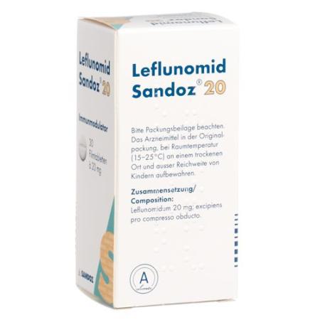 Leflunomide Sandoz Filmtabl 20 mg 30 pcs - PrimeCare Global