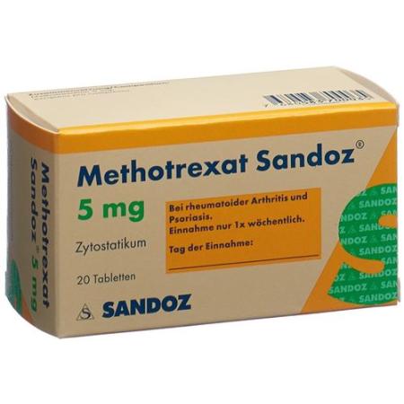 Methotrexat Sandoz Tabl 5 mg Fl 20 pcs - PrimeCare Global