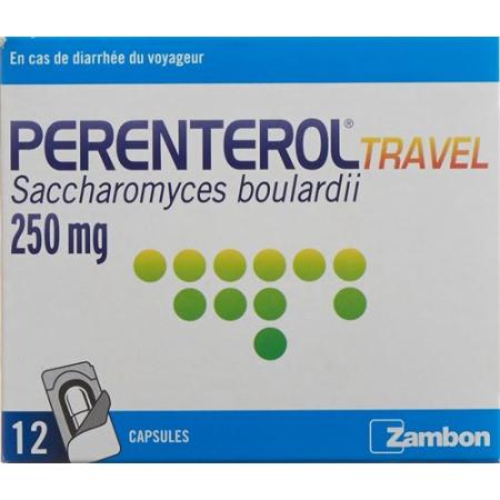 Perenterol travel caps 250 mg 12 pcs - PrimeCare Global
