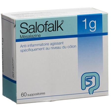 Salofalk Supp 1 g 60 pcs - PrimeCare Global