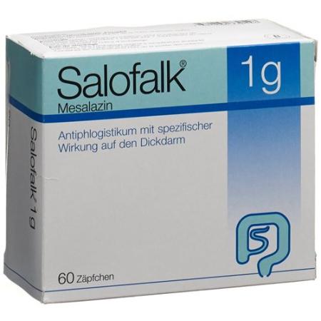 Salofalk Supp 1 g 60 pcs - PrimeCare Global