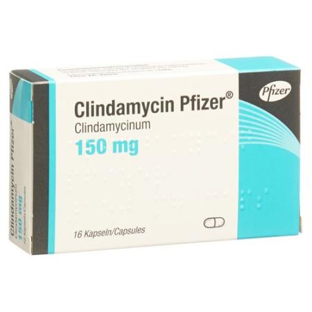 Clindamycin Pfizer Kaps 150 mg 16 pcs - PrimeCare Global