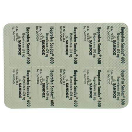 Ibuprofen Sandoz Filmtabl 600 mg 20 pcs - PrimeCare Global