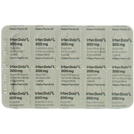 Irfen Dolo L Lactab 200 mg 20 pcs - PrimeCare Global