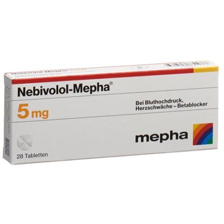 Nebivolol-Mepha Tabl 5 mg 28 pcs - PrimeCare Global