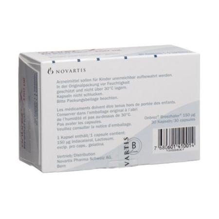 Onbrez Breezhaler Inh Kaps 0.15 mg 3 x 30 pcs - PrimeCare Global