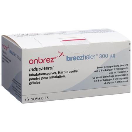 Onbrez Breezhaler Inh Kaps 0.3 mg 3 x 30 pcs - PrimeCare Global