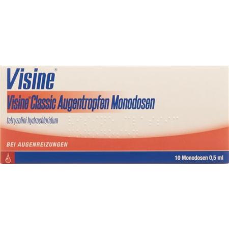 Visine Classic Gtt Opht without preservatives 10 monodos 0.5 - PrimeCare Global