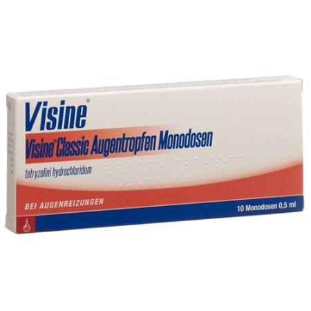 Visine Classic Gtt Opht without preservatives 10 monodos 0.5 - PrimeCare Global