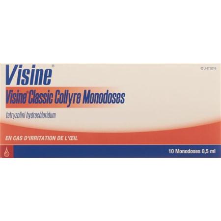 Visine Classic Gtt Opht without preservatives 10 monodos 0.5 - PrimeCare Global