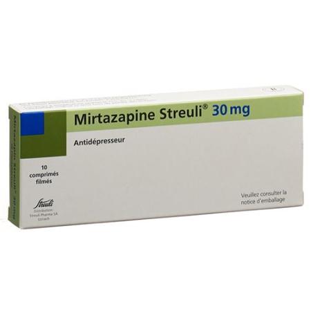 Mirtazapin Streuli Filmtablet 30 mg 10 pcs - PrimeCare Global