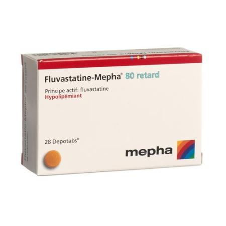 Fluvastatin-Mepha retard Depotabs 80 mg 98 pieces - PrimeCare Global