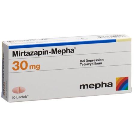 Mirtazapin-Mepha Lactab 30 mg 10 pcs - PrimeCare Global