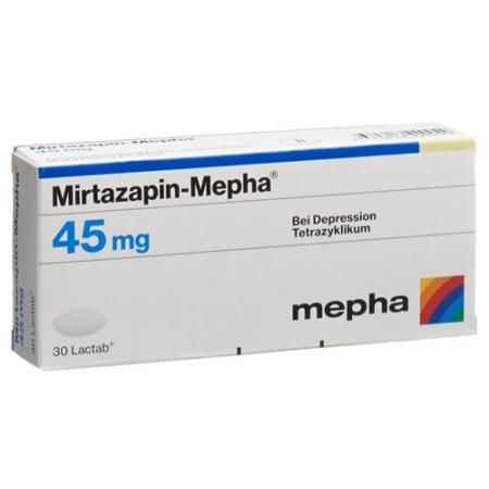 Mirtazapin-Mepha Lactab 45 mg 100 pcs - PrimeCare Global