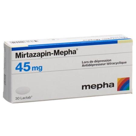 Mirtazapin-Mepha Lactab 45 mg 100 pcs - PrimeCare Global