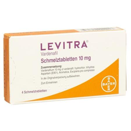 Levitra Melting Tab 10 mg 4 pcs - PrimeCare Global