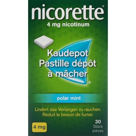 Nicorette Polar Mint Kaudepots 4 mg 30 pcs - PrimeCare Global