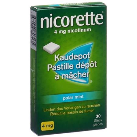 Nicorette Polar Mint Kaudepots 4 mg 30 pcs - PrimeCare Global