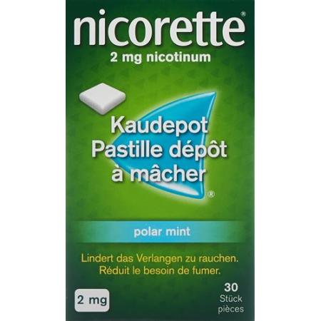 Nicorette Polar Mint chewable pods 2 mg 30 pcs - PrimeCare Global