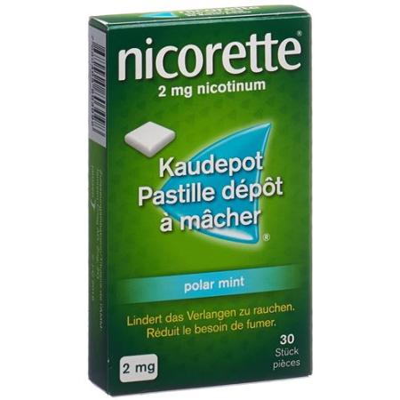 Nicorette Polar Mint chewable pods 2 mg 30 pcs - PrimeCare Global