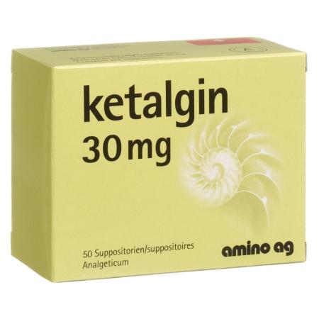 Ketalgin Supp 30 mg 50 Stk - PrimeCare Global