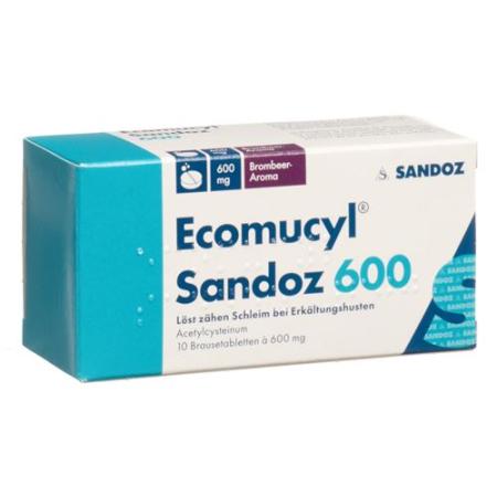 Ecomucyl Sandoz effervescent tablet 600 mg 10 pcs - PrimeCare Global