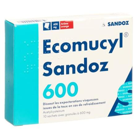 Ecomucyl Sandoz Gran 600 mg Btl 10 pcs - PrimeCare Global