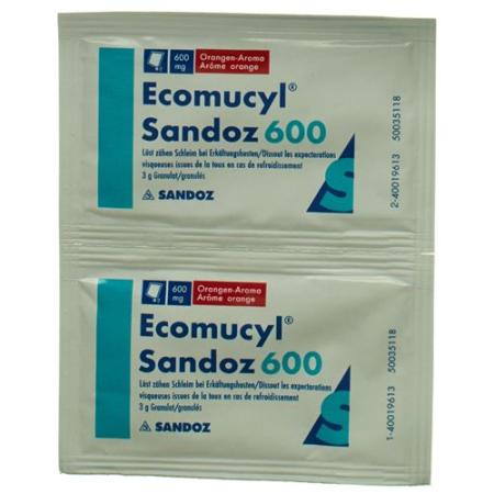 Ecomucyl Sandoz Gran 600 mg Btl 10 pcs - PrimeCare Global