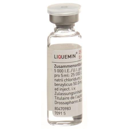 Liquemin Inj L&ouml;s 25000 U/5ml 5 thru 5 ml - PrimeCare Global