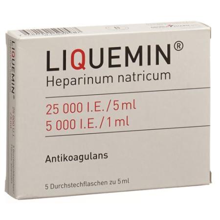 Liquemin Inj L&ouml;s 25000 U/5ml 5 thru 5 ml - PrimeCare Global