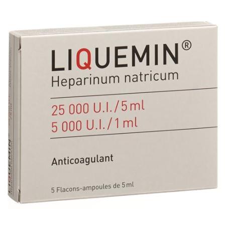 Liquemin Inj L&ouml;s 25000 U/5ml 5 thru 5 ml - PrimeCare Global