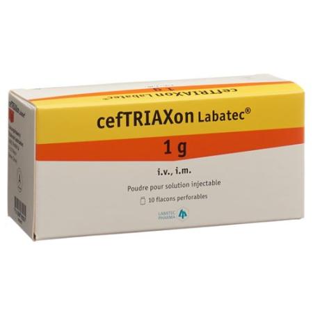 Ceftriaxone Labatec dry sub 1 g dia - PrimeCare Global