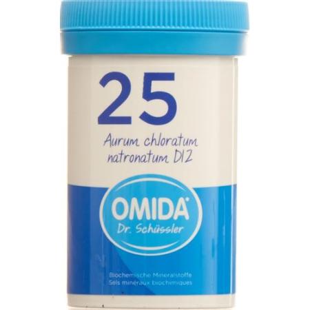 Omida Schüssler No. 25 Aurum Chloratum Natronatum Tablets D 12 Pack of 100 - PrimeCare Global