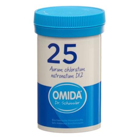 Omida Schüssler No. 25 Aurum Chloratum Natronatum Tablets D 12 Pack of 100 - PrimeCare Global